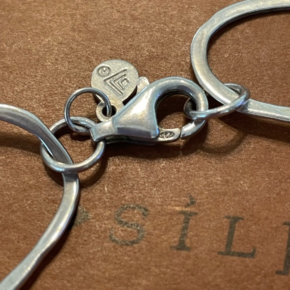 Silpada ‘Bubble Up’ Sterling Silver Large Loop Link Necklace N2148 - Picture 16 of 16